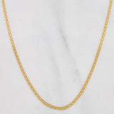 Cadena China 3.9g / 60cm / 1.56mm Oro Amarillo 18K