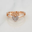 Anillo Love 2.55g / T6 3/4 Dos Oros Blanco Rosa 18K
