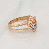 Anillo Love 2.55g / T6 3/4 Dos Oros Blanco Rosa 18K