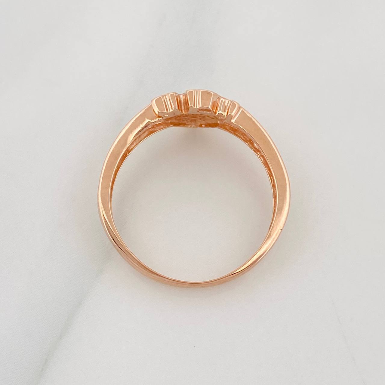 Anillo Love 2.55g / T6 3/4 Dos Oros Blanco Rosa 18K