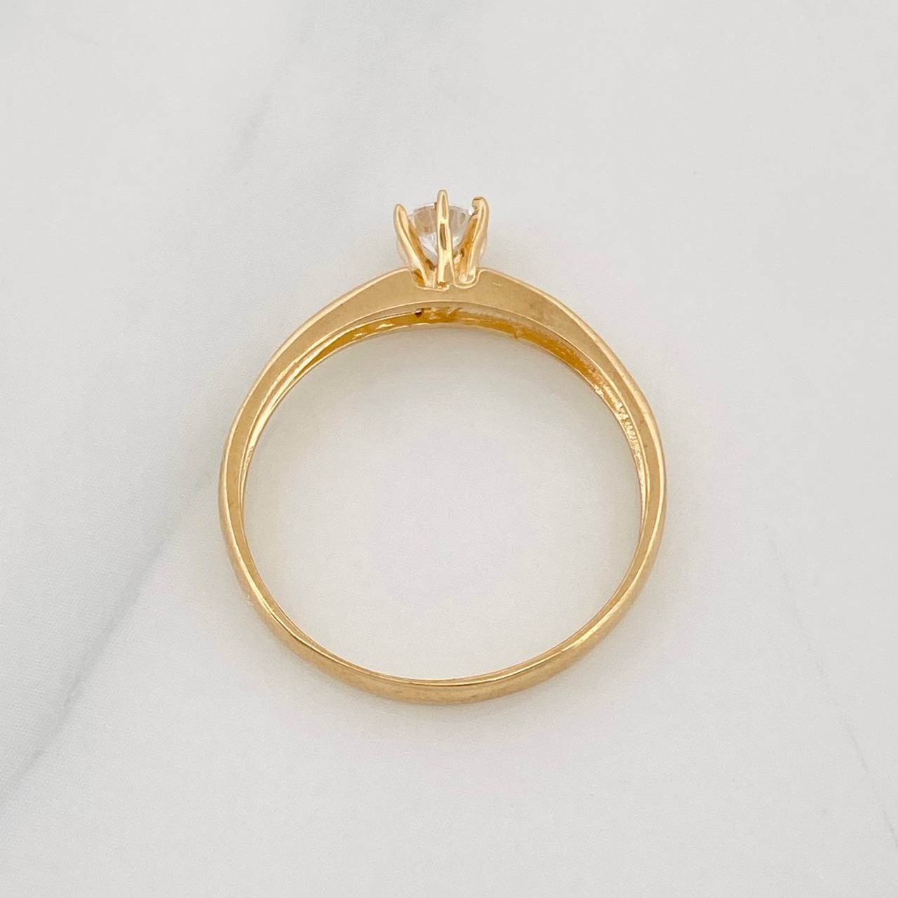 Anillo Solitario 1.55g / T6 1/4 Oro Amarillo 18K