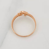 Anillo Fe 1.4g / T6 1/4 Dos Oros Blanco Rosa 18K