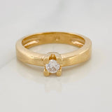 Anillo Solitario 3.85g / T6 3/4 Oro Amarillo 18K