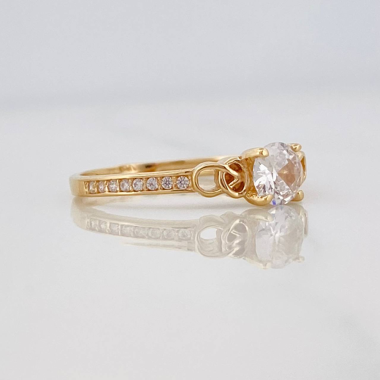 Anillo Solitario 2.2g / T6 1/2 Oro Amarillo 18K