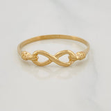 Anillo Infinito 1.2g / T7 3/4 Oro Amarillo 18K