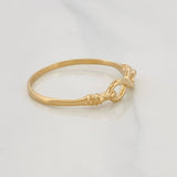 Anillo Infinito 1.2g / T7 3/4 Oro Amarillo 18K