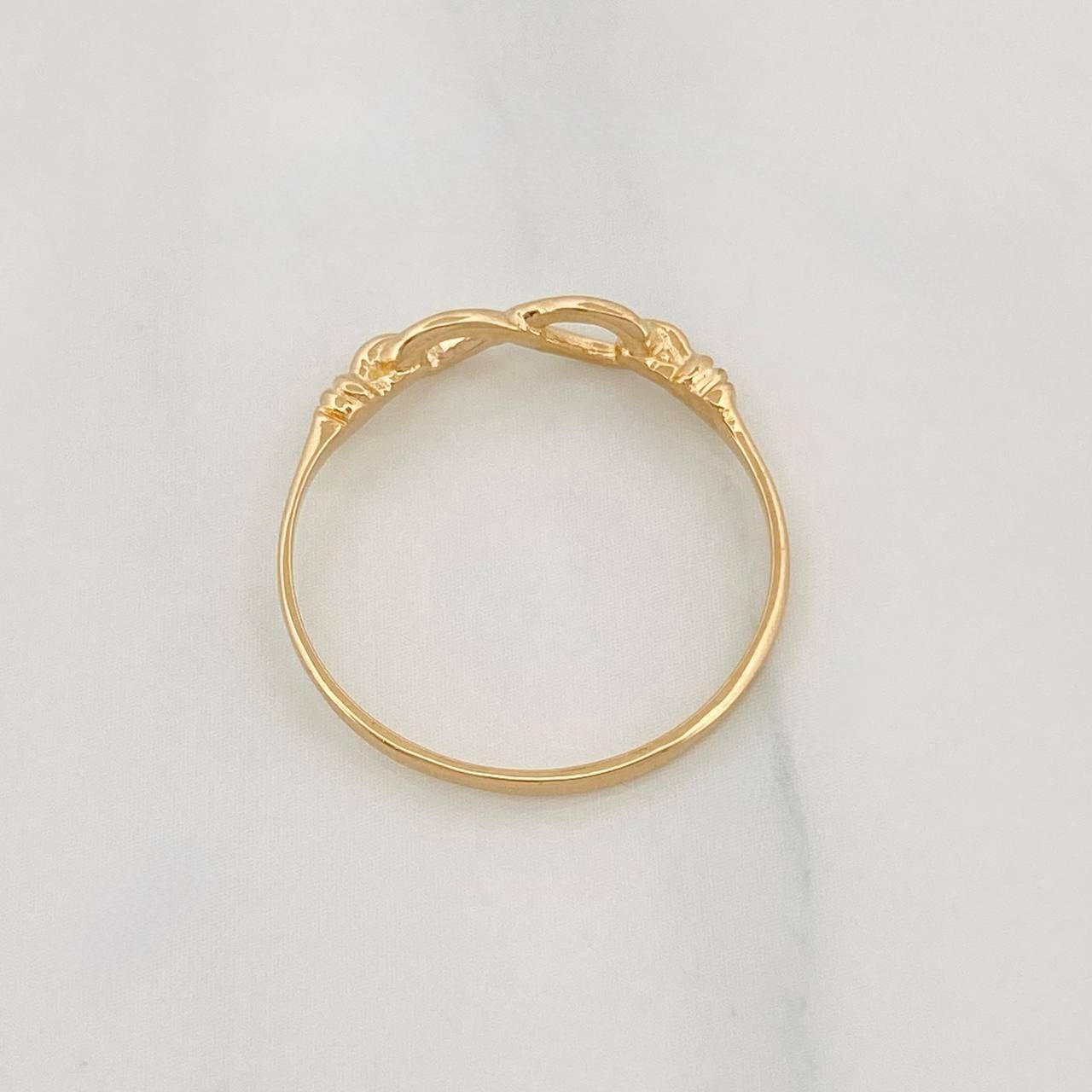 Anillo Infinito 1.2g / T7 3/4 Oro Amarillo 18K