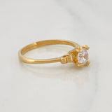 Anillo Solitario 2.3g / T6 1/4 Oro Amarillo 18K