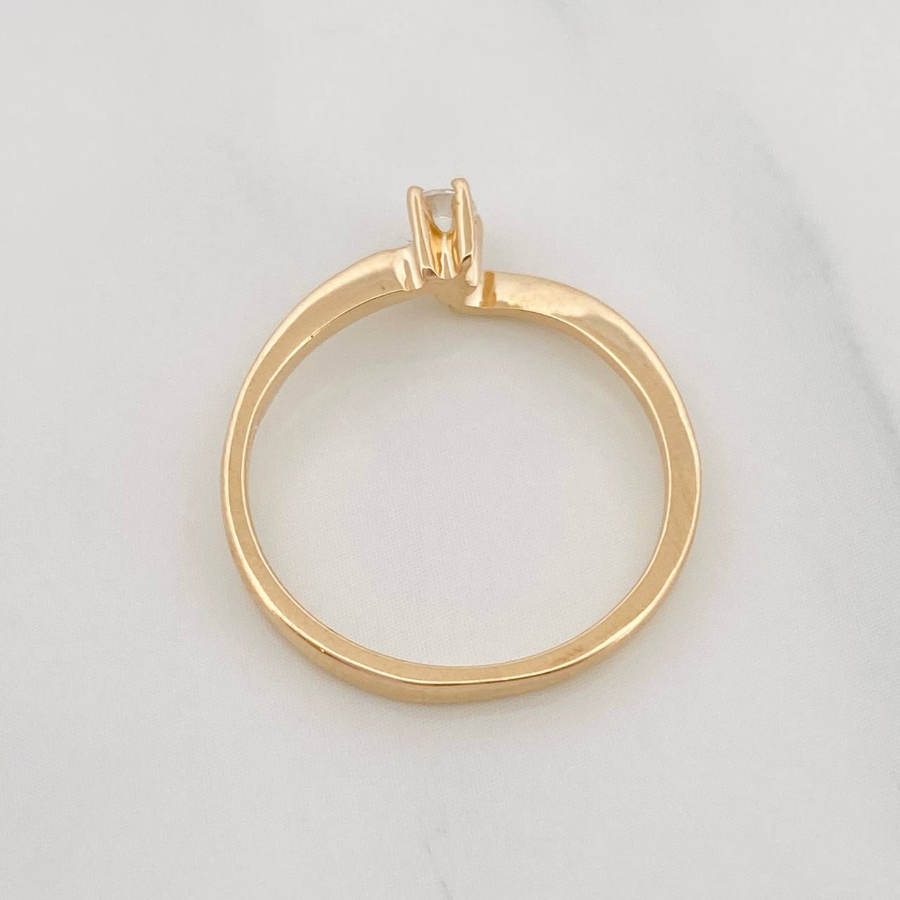 Anillo Solitario 1.7g / T5 1/2 Oro Amarillo 18K