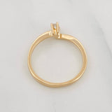 Anillo Solitario 1.7g / T5 1/2 Oro Amarillo 18K