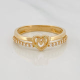 Anillo Corazon M 2.55g / T7 Oro Amarillo 18K