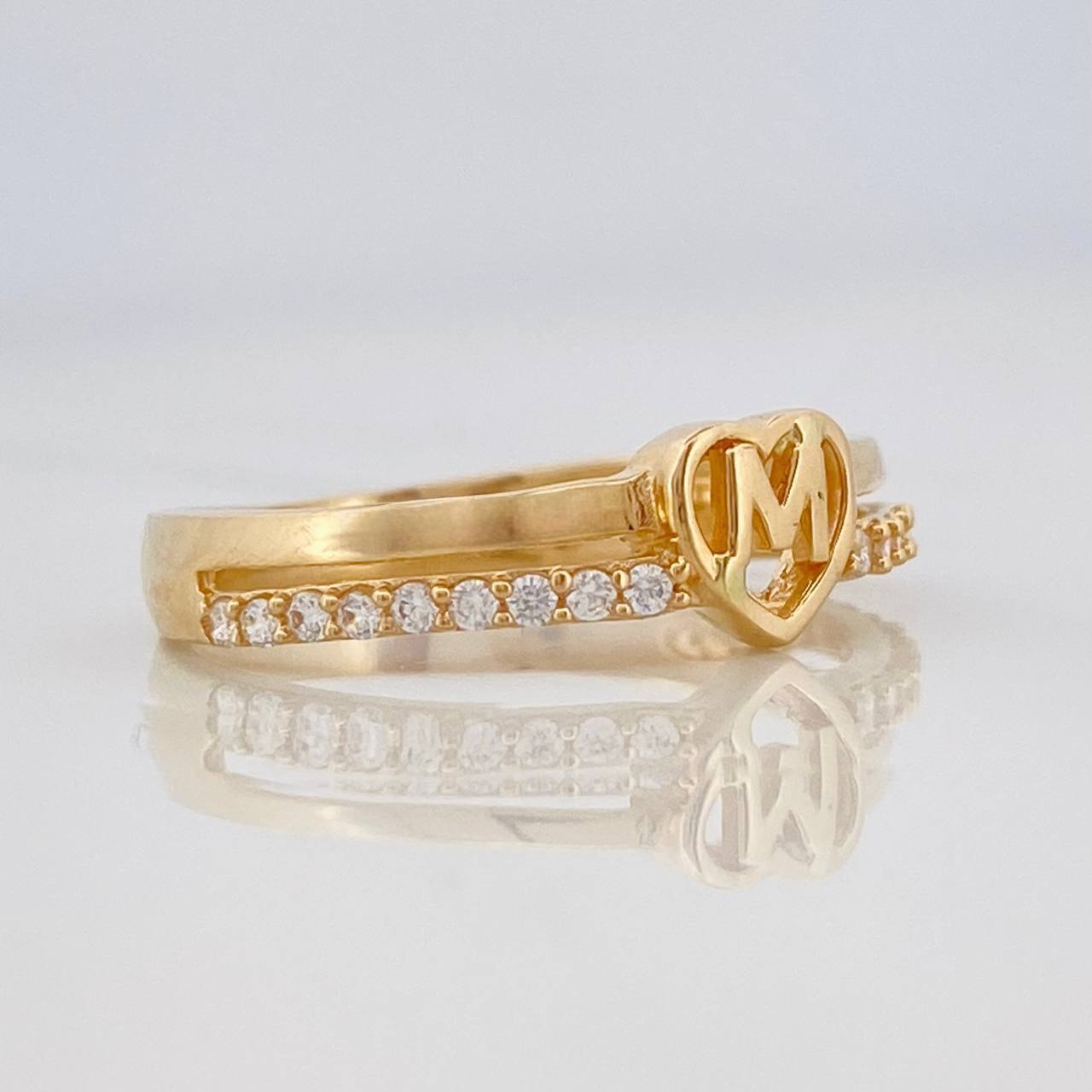 Anillo Corazon M 2.55g / T7 Oro Amarillo 18K