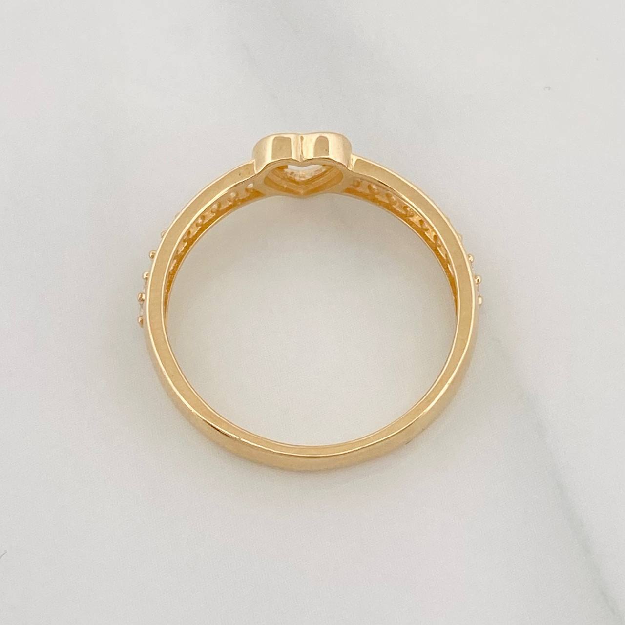 Anillo Corazon M 2.55g / T7 Oro Amarillo 18K