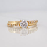 Anillo Solitario 2.55g / T6 1/2 Oro Amarillo 18K