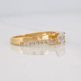 Anillo Solitario 1.7g / T6 Oro Amarillo 18K