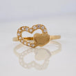 Anillo Corazon 1.45g / T6 1/4 Oro Amarillo 18K