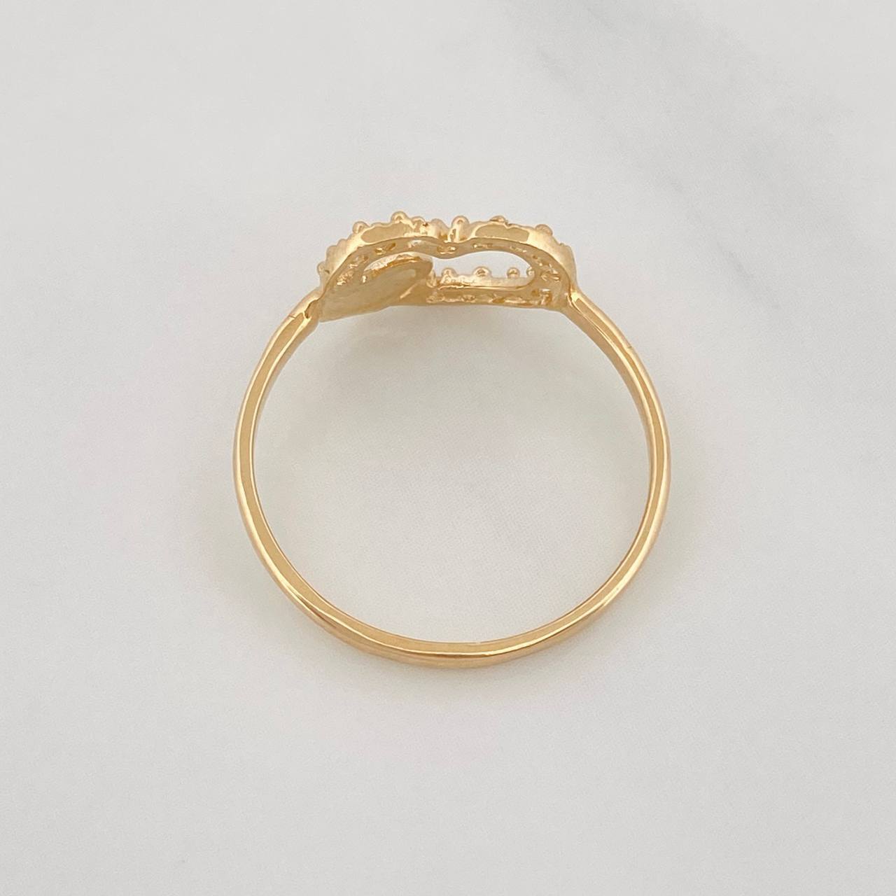 Anillo Corazon 1.45g / T6 1/4 Oro Amarillo 18K