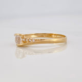 Anillo Solitario 1.9g / T7 1/2 Oro Amarillo 18K