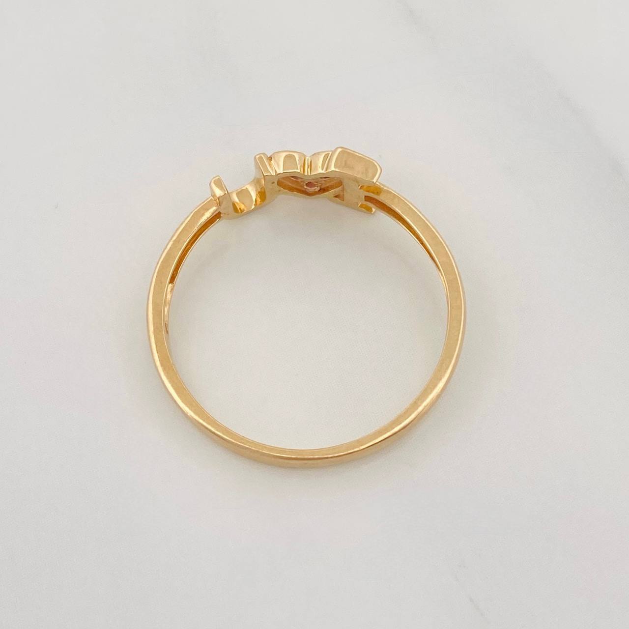 Anillo I Love You 1.95g / T7 Oro Amarillo 18K