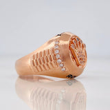 Anillo Corona 13.25g / T10 1/2 Oro Rosa 18K