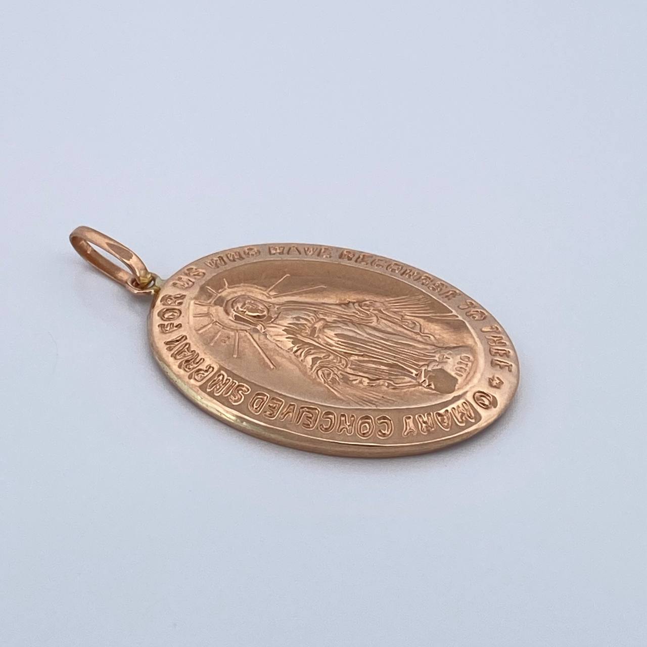 Dije Virgen Milagrosa 2.7gr / 4cm / Oro Rosa 18K $