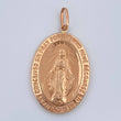 Dije Virgen Milagrosa 2.7gr / 4cm / Oro Rosa 18K $
