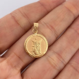 Dije Angel De La Guarda 1.2gr / 2.3cm / Oro Amarillo 18K $