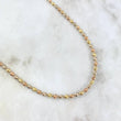 Cadena Militar 19gr / 60cm / 3mm Bolas Diamantadas Tres Oros