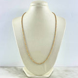 Cadena Militar 19gr / 60cm / 3mm Bolas Diamantadas Tres Oros