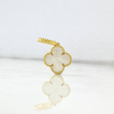 Dije Trebol VCyA 2.15gr / 2.3cm / Nacar Blanco Oro Amarillo +4
