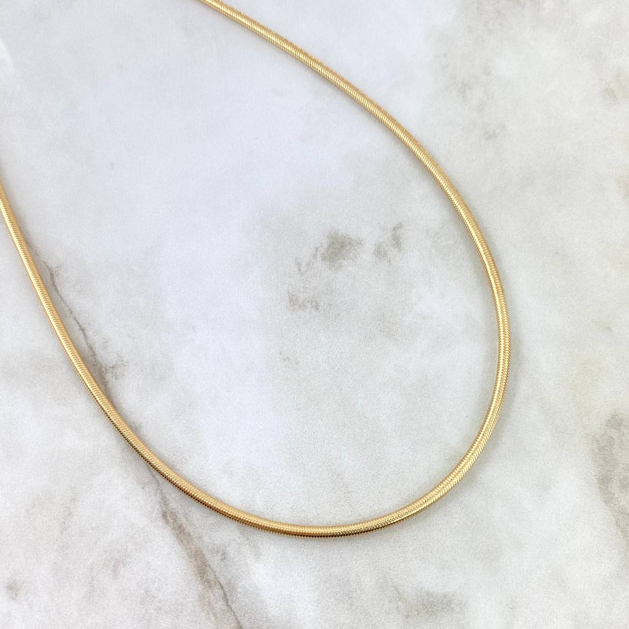 Cadena Reticulada 5.6gr / 45cm / 2.5mm Oro Amarillo +4 ©