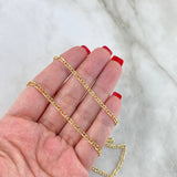 Cadena Lumachina 7.55gr / 60cm / 3.4mm Oro Amarillo +3 *