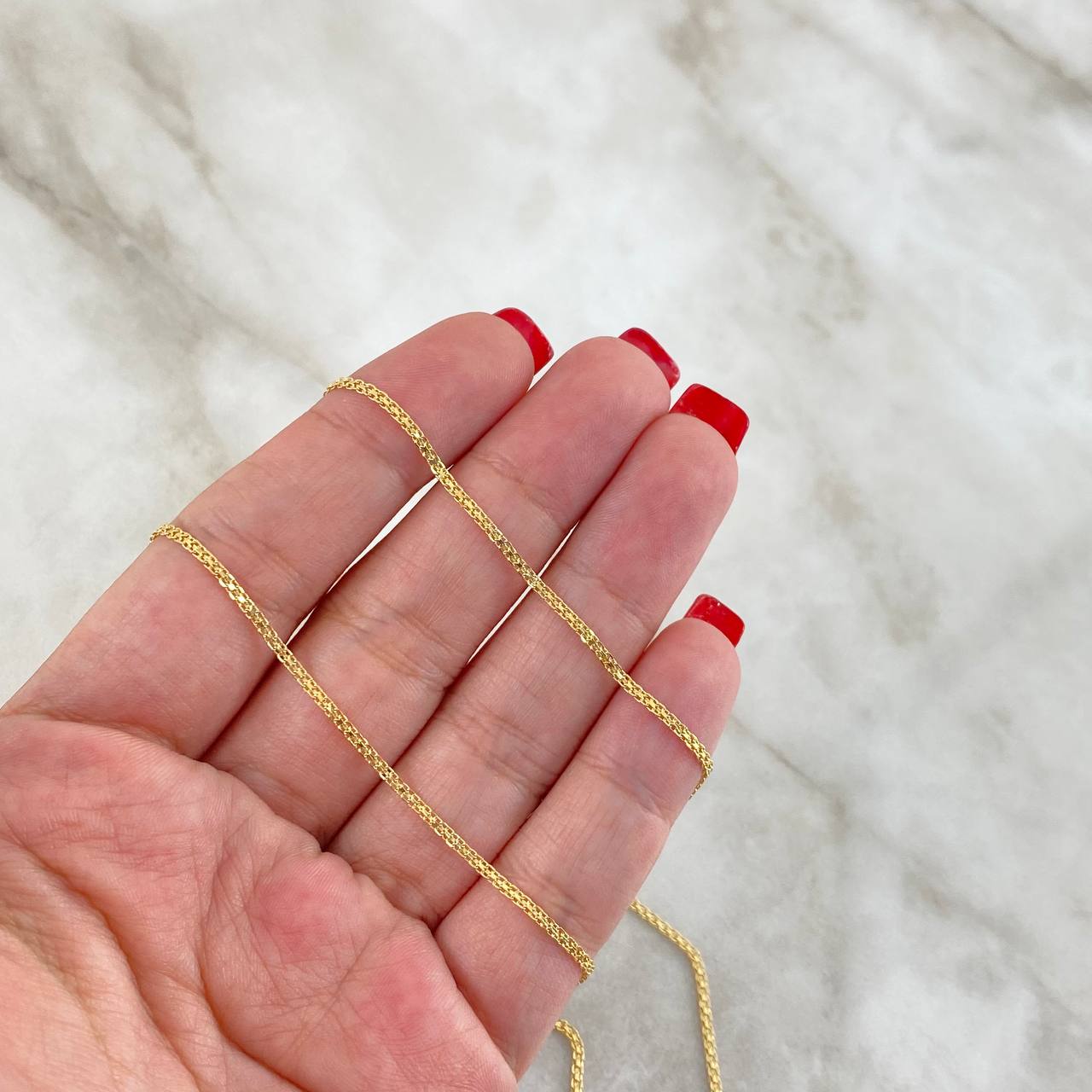 Cadena China 2.25gr / 40cm / 1.5mm Oro Amarillo +1 *