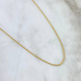 Cadena China 2.45gr / 50cm / +1 Oro 18K *