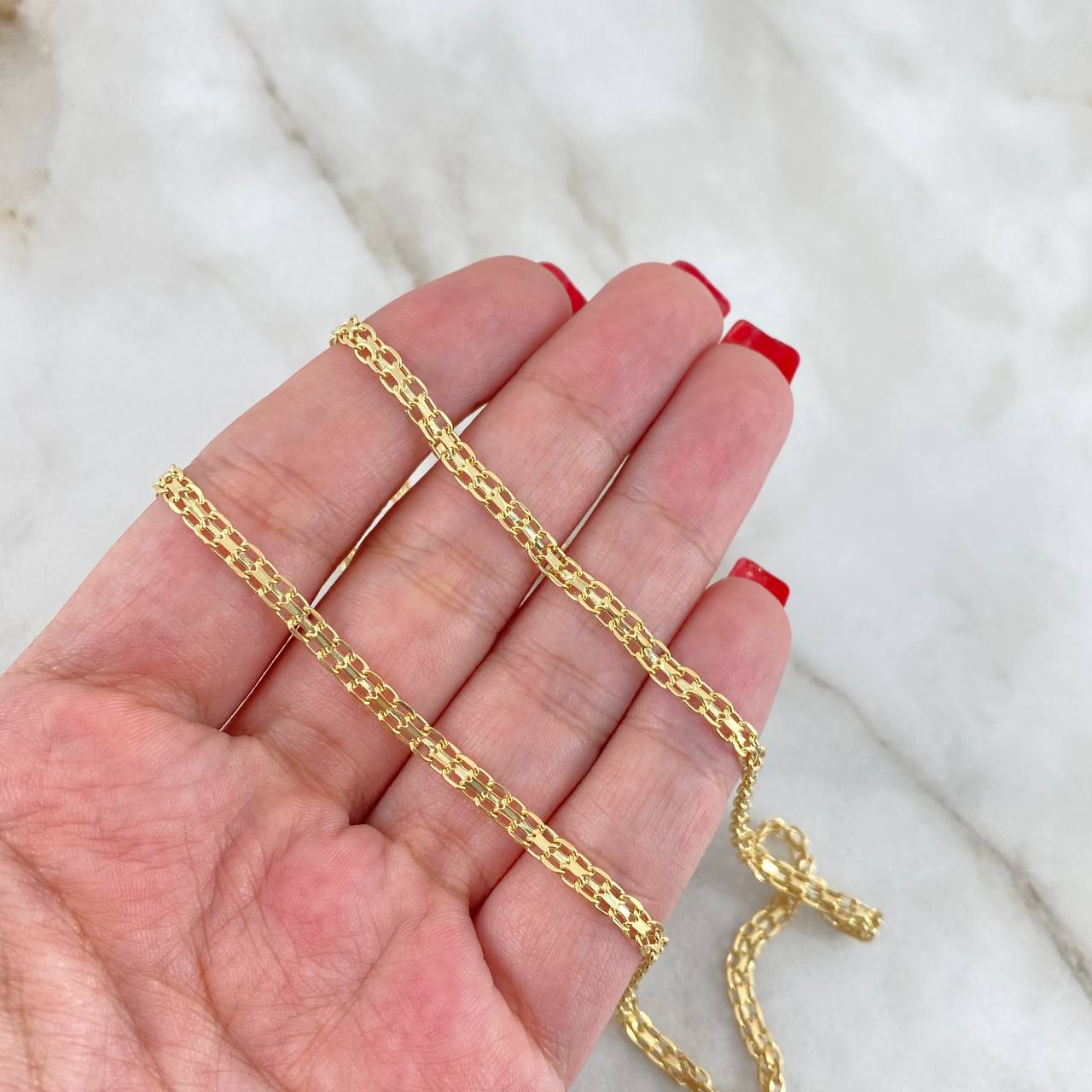 Cadena China 4.3gr / 45cm / 3.2mm Oro Amarillo +0 18K