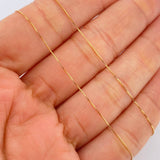 Set Veneciana + Redondo Esmeralda 1gr / 45.1cm / 0.46mm Oro Amarillo 18K &