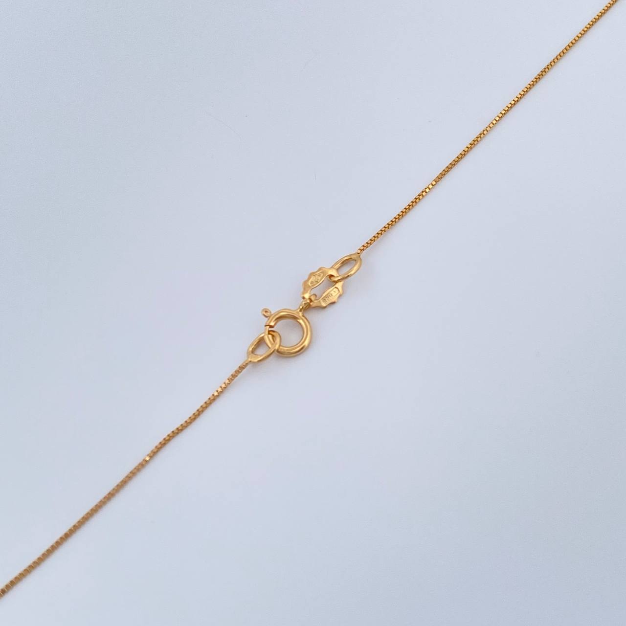 Set Veneciana + Redondo Esmeralda 1.05gr / 45.1cm / 0.47mm Oro Amarillo 18K &