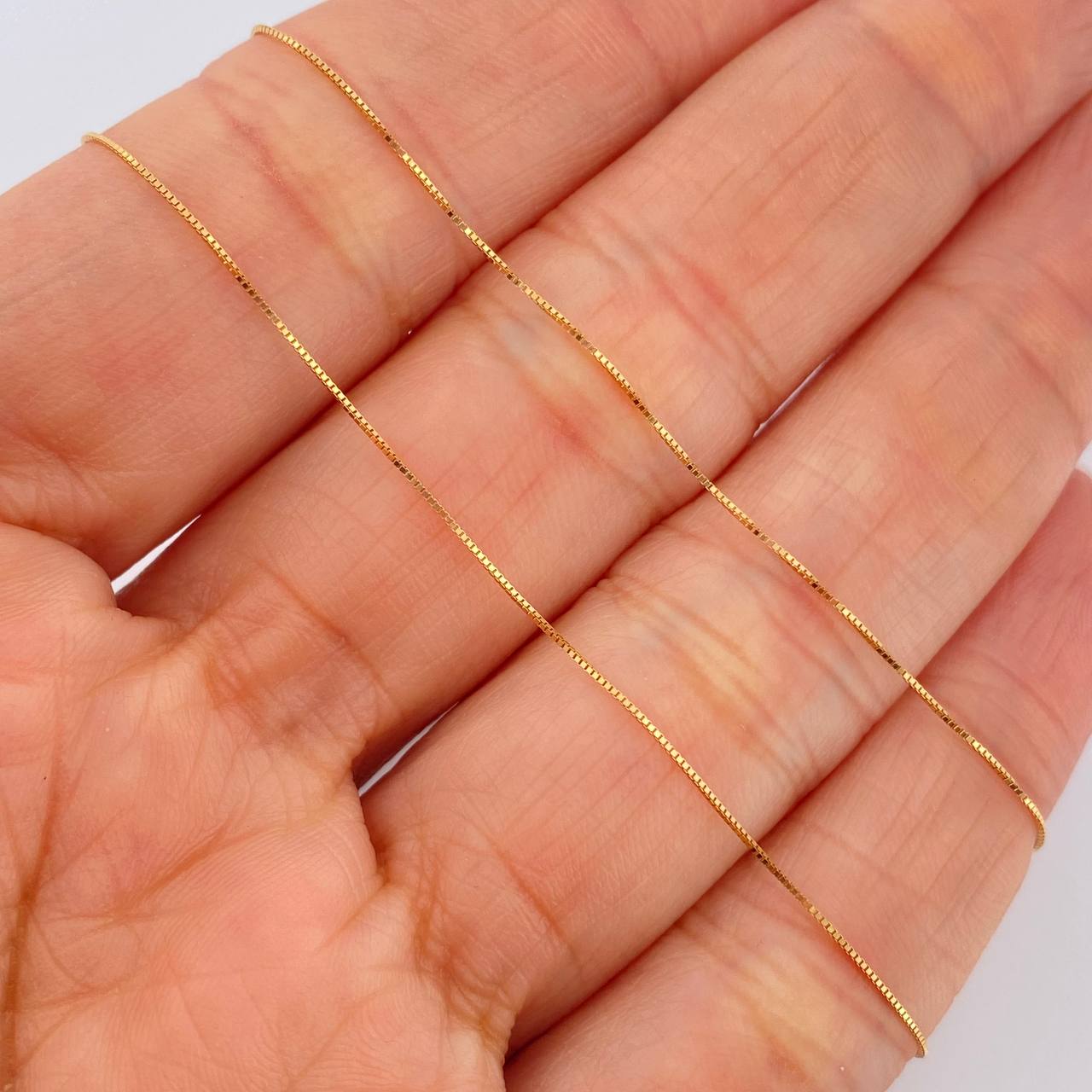 Set Veneciana + Redondo Esmeralda 1.15gr / 45cm / 0.46mm Oro Amarillo 18K &