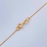 Set Veneciana + Redondo Esmeralda 1.1gr / 45cm / 0.26mm Oro Amarillo 18K &