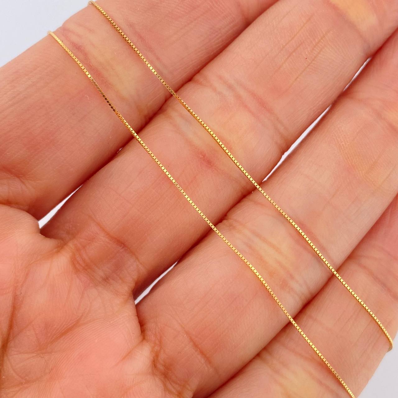 Set Veneciana + Redondo Esmeralda 1.1gr / 45cm / 0.26mm Oro Amarillo 18K &