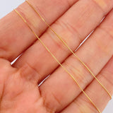 Set Veneciana + Redondo Esmeralda 1.1gr / 45cm / 0.26mm Oro Amarillo 18K &