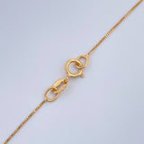 Set Veneciana + Rectangulo Esmeralda 1gr / 45cm / 0.51mm Oro Amarillo 18K &