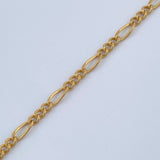 Pulso Figaro 0.9gr / 18cm / 1.8mm Oro Amarillo +1 18K $