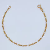 Pulso Figaro 0.9gr / 18cm / 1.8mm Oro Amarillo +1 18K $