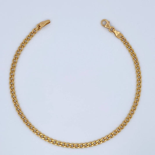 Pulso Cubano 2.65gr / 20cm / 2.7mm Oro Amarillo +1 18K $