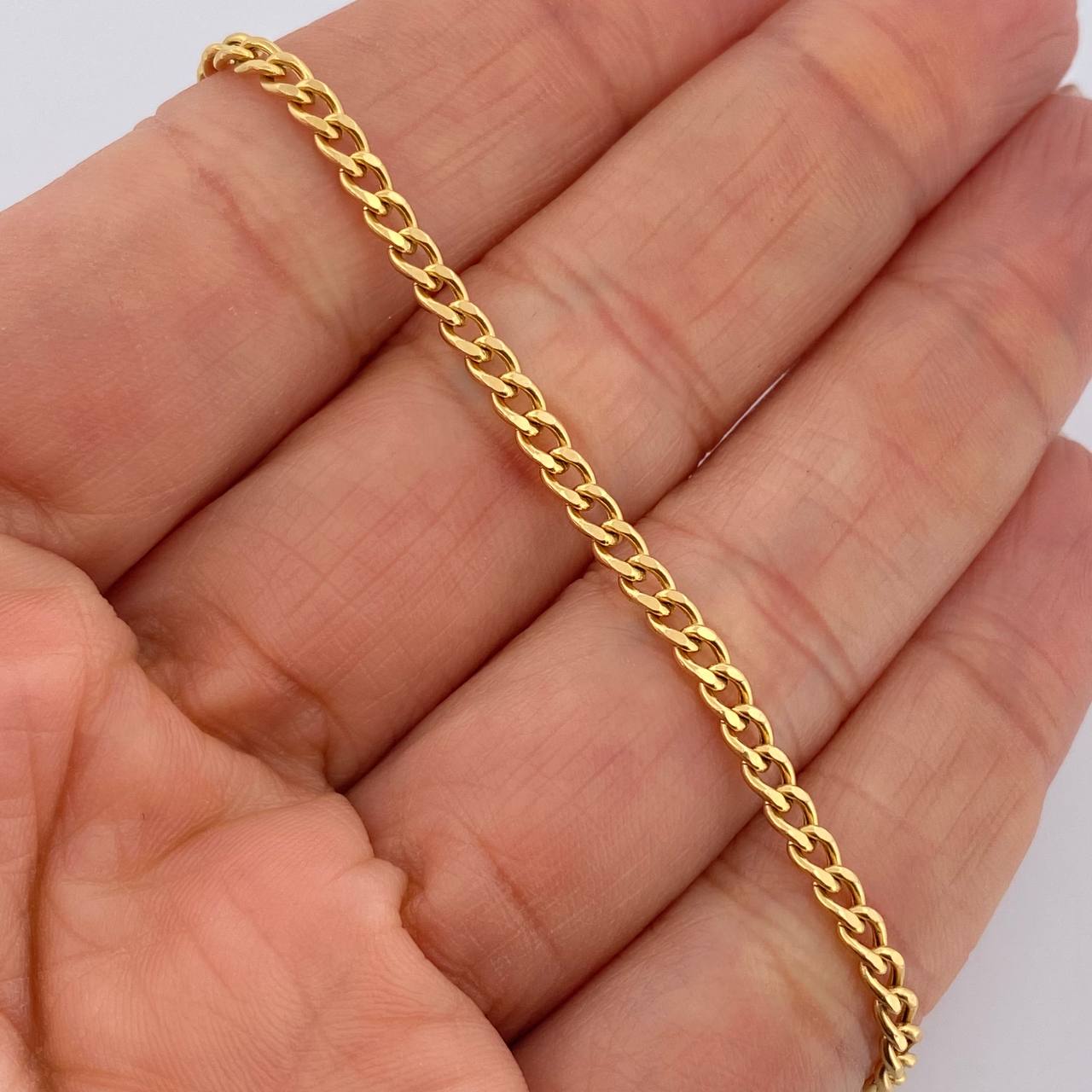 Pulso Cubano 2.65gr / 20cm / 2.7mm Oro Amarillo +1 18K $