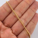 Pulso Veneciano 2.6gr / 20cm / 1.5mm Oro Amarillo +3 18K $