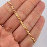Pulso Cubano 1.05gr / 20cm / 1.9mm Oro Amarillo +1 $
