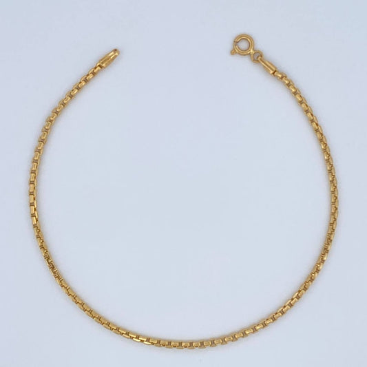 Pulso Veneciano 2.6gr / 20cm / 1.5mm Oro Amarillo +3 18K $