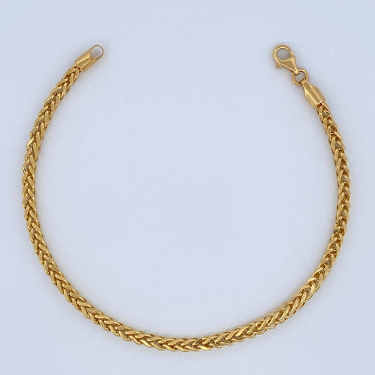 Pulso Franco 3.6gr / 19cm / 2.6mm Oro Amarillo +3 18K $